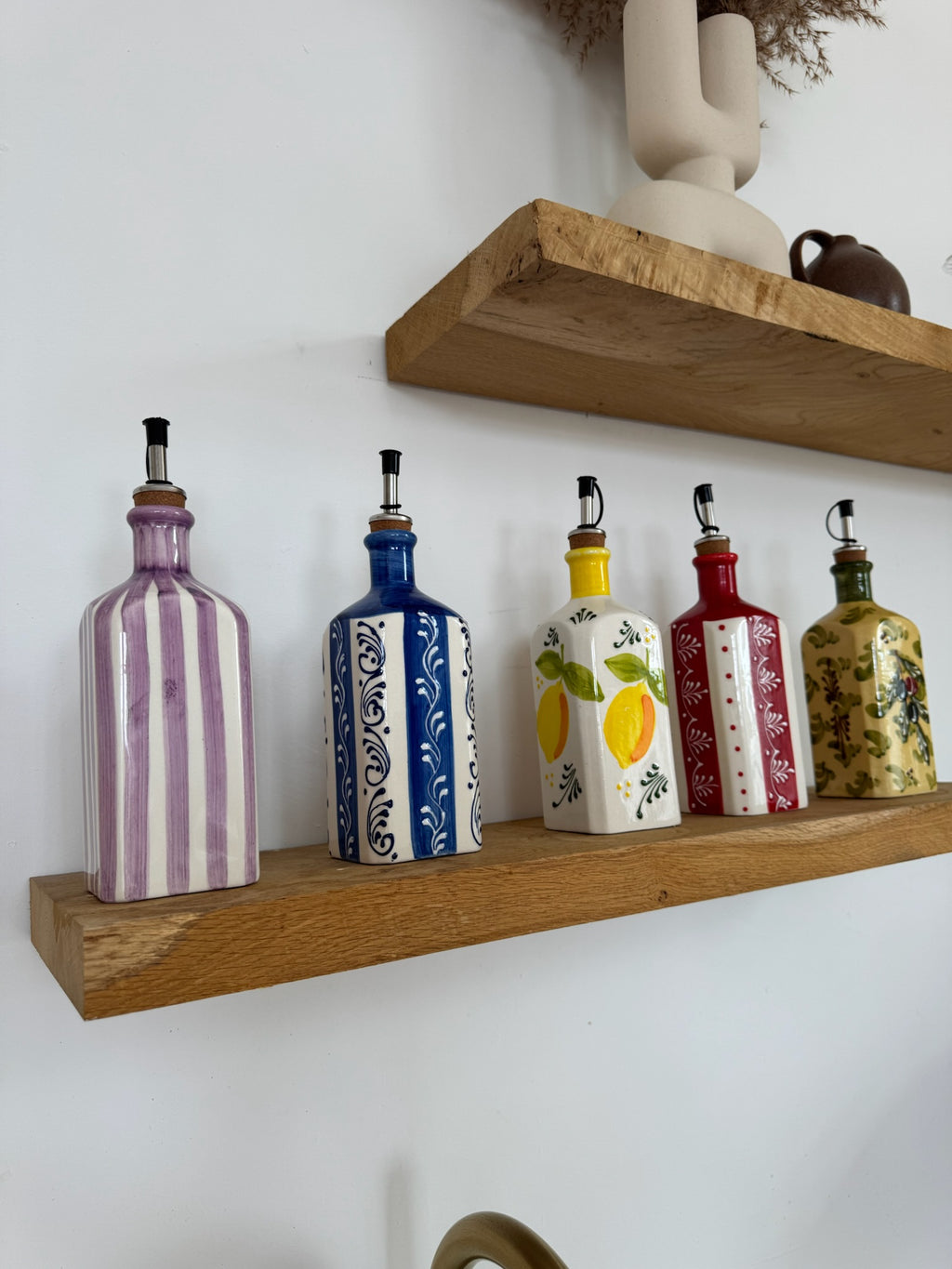 Olijfoliefles | Kobaltblauw