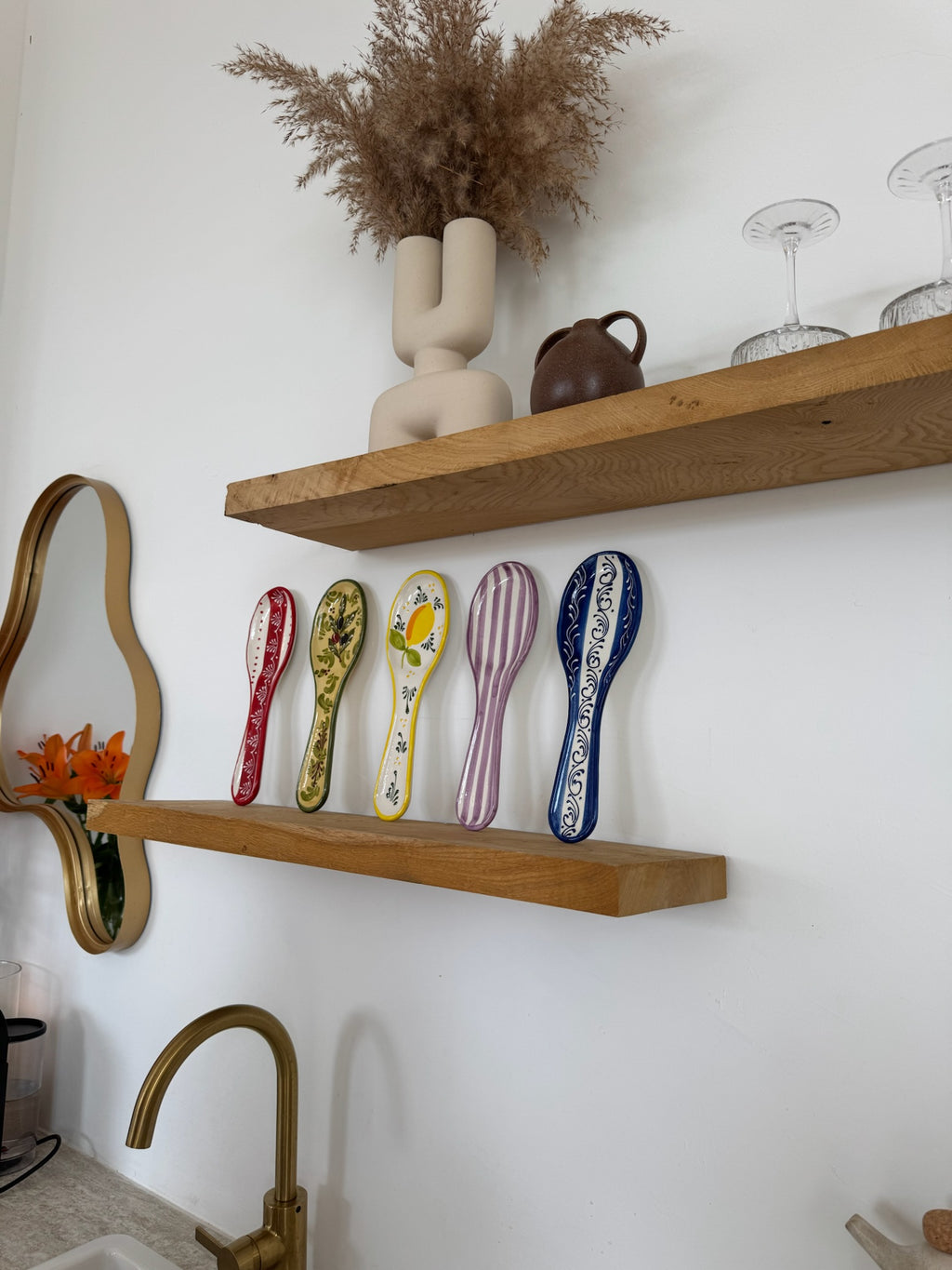 Grote Lepelhouders - 5 verschillende kleuren