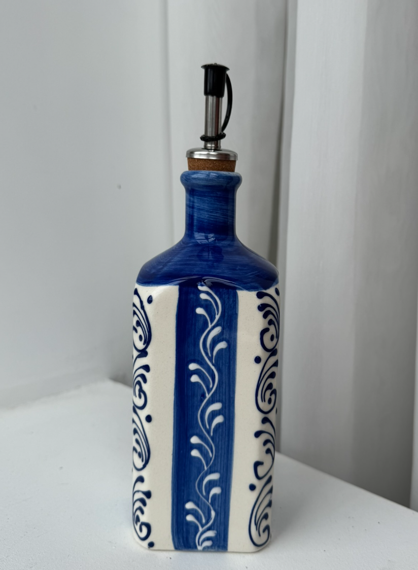 Olijfoliefles | Kobaltblauw